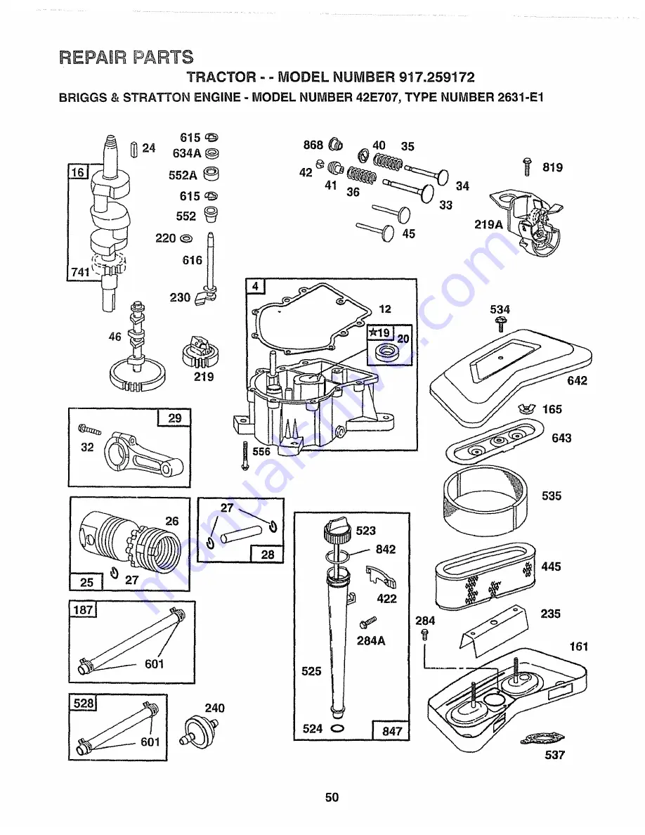 Craftsman EZ3 917.259172 Скачать руководство пользователя страница 50