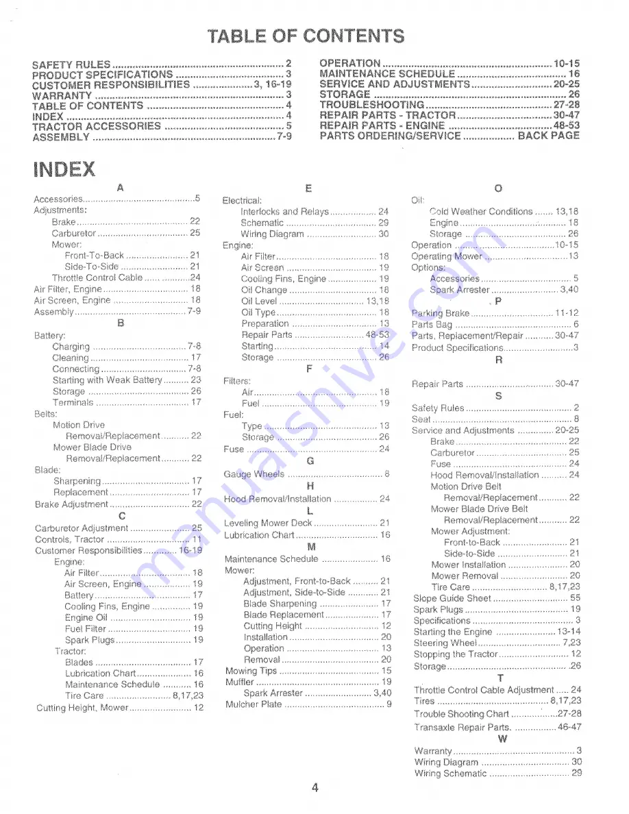 Craftsman EZ3 917.259556 Owner'S Manual Download Page 4