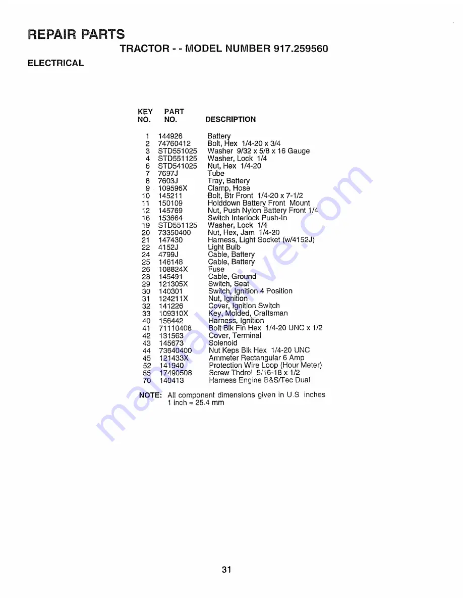 Craftsman EZ3 917.259560 Owner'S Manual Download Page 87