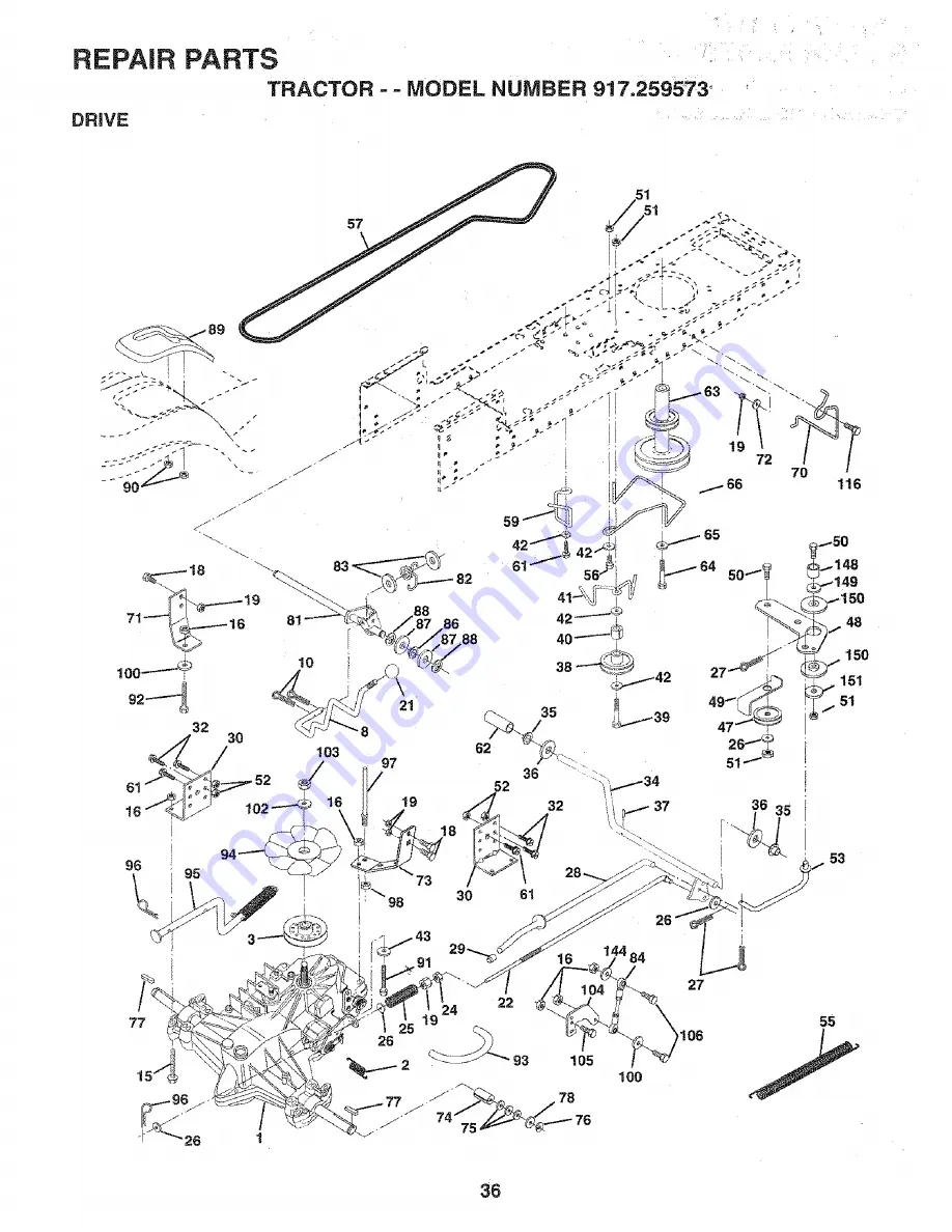 Craftsman EZ3 917.259573 Скачать руководство пользователя страница 36