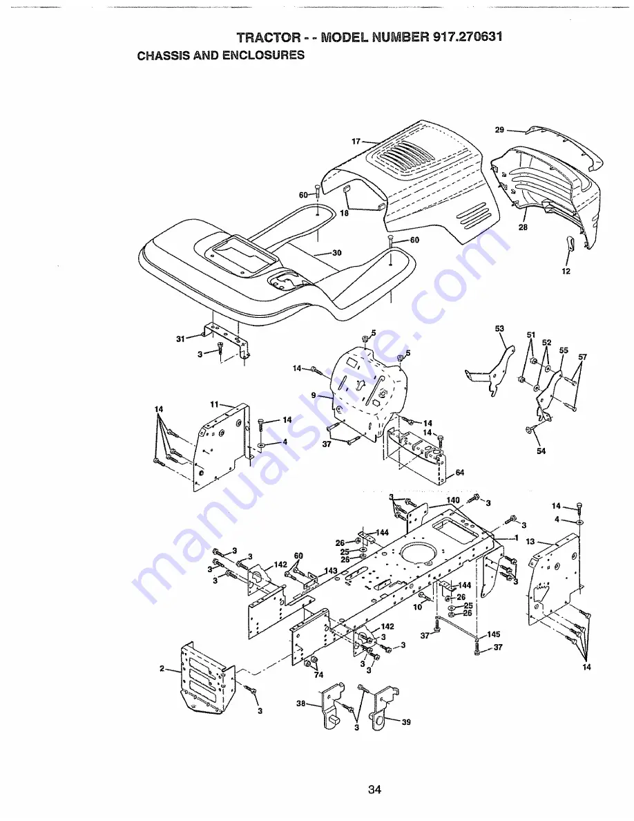 Craftsman EZ3 917.270631 Скачать руководство пользователя страница 34