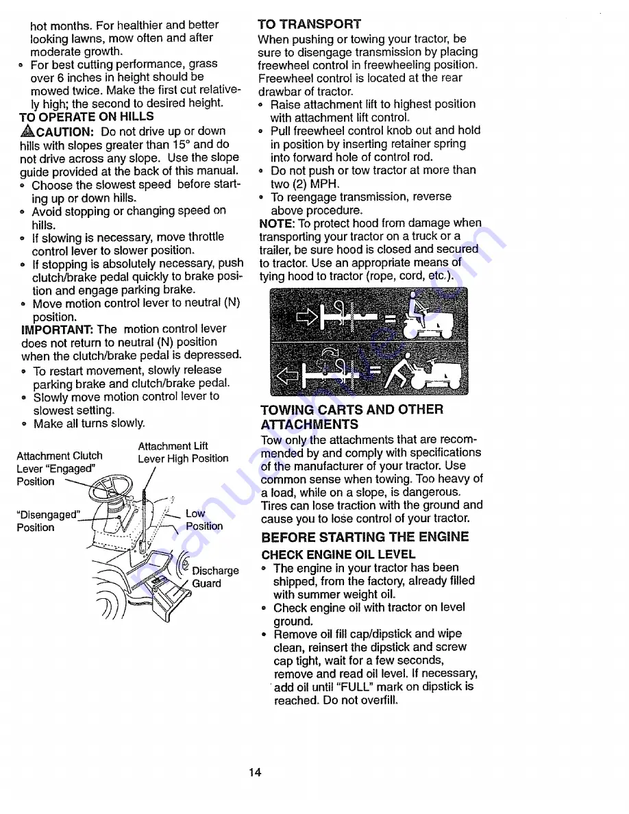 Craftsman EZ3 917.270642 Owner'S Manual Download Page 14