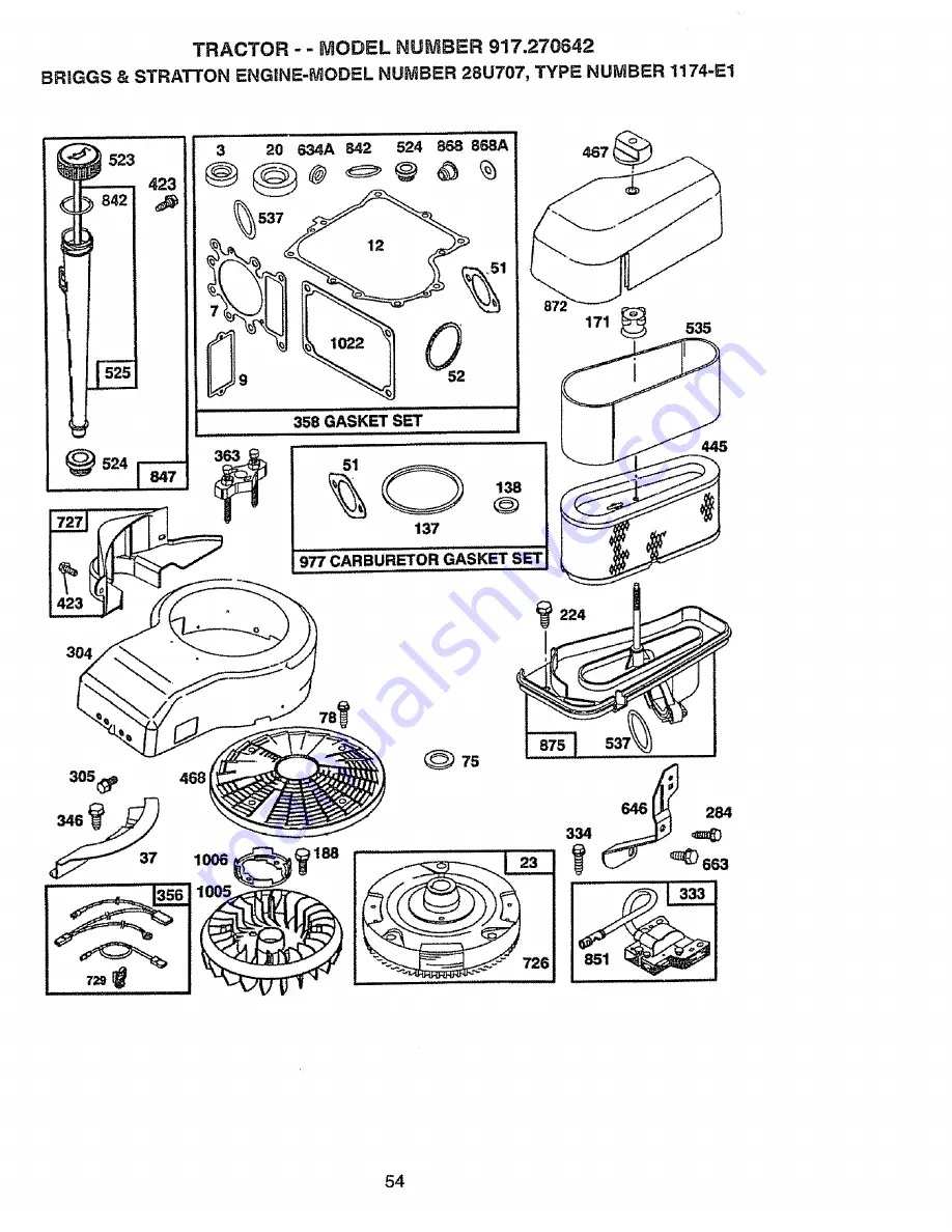 Craftsman EZ3 917.270642 Скачать руководство пользователя страница 54