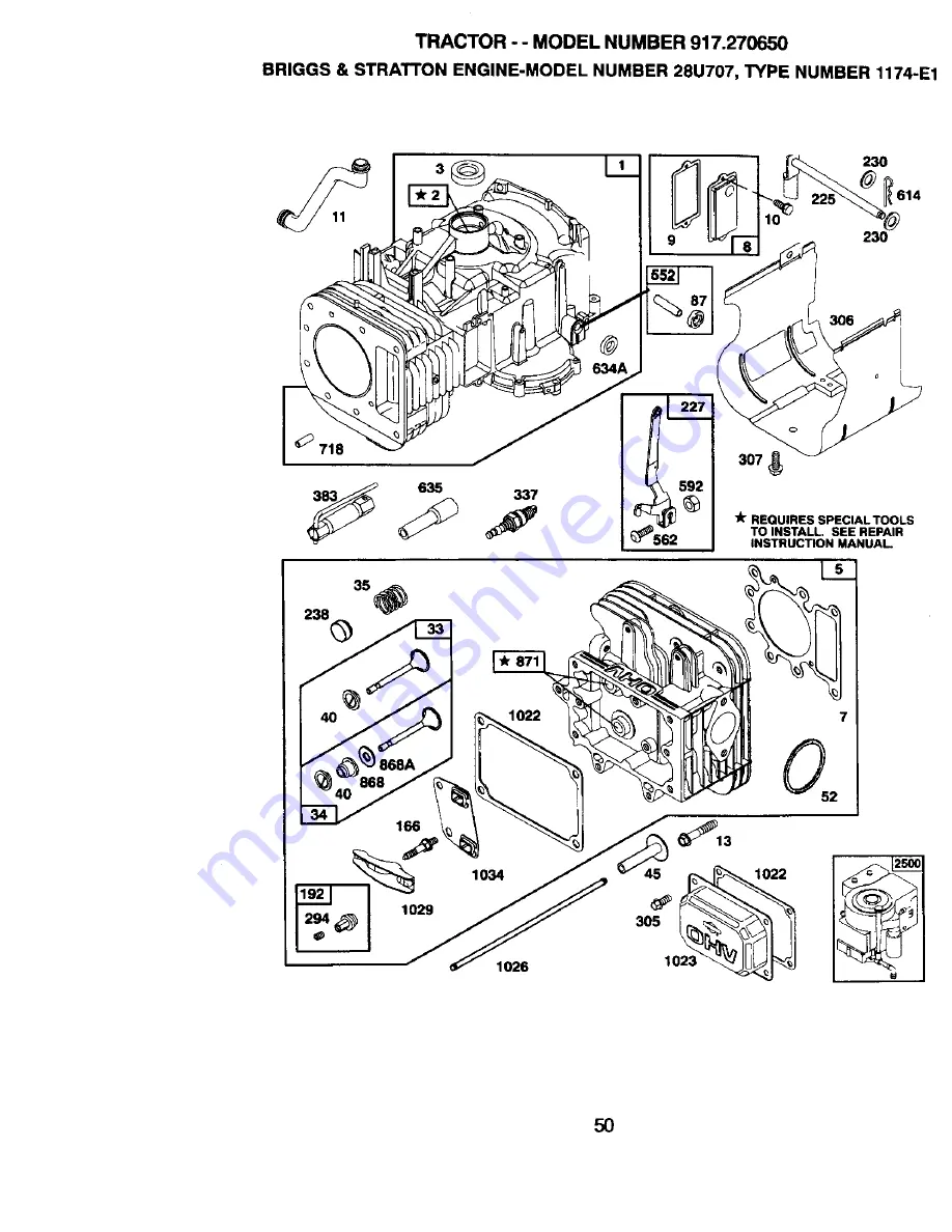 Craftsman EZ3 917.270650 Owner'S Manual Download Page 50