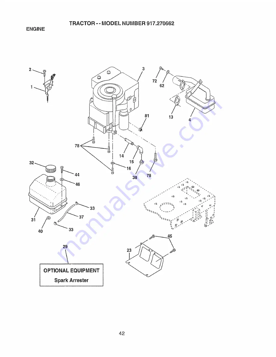 Craftsman EZ3 917.270662 Owner'S Manual Download Page 42