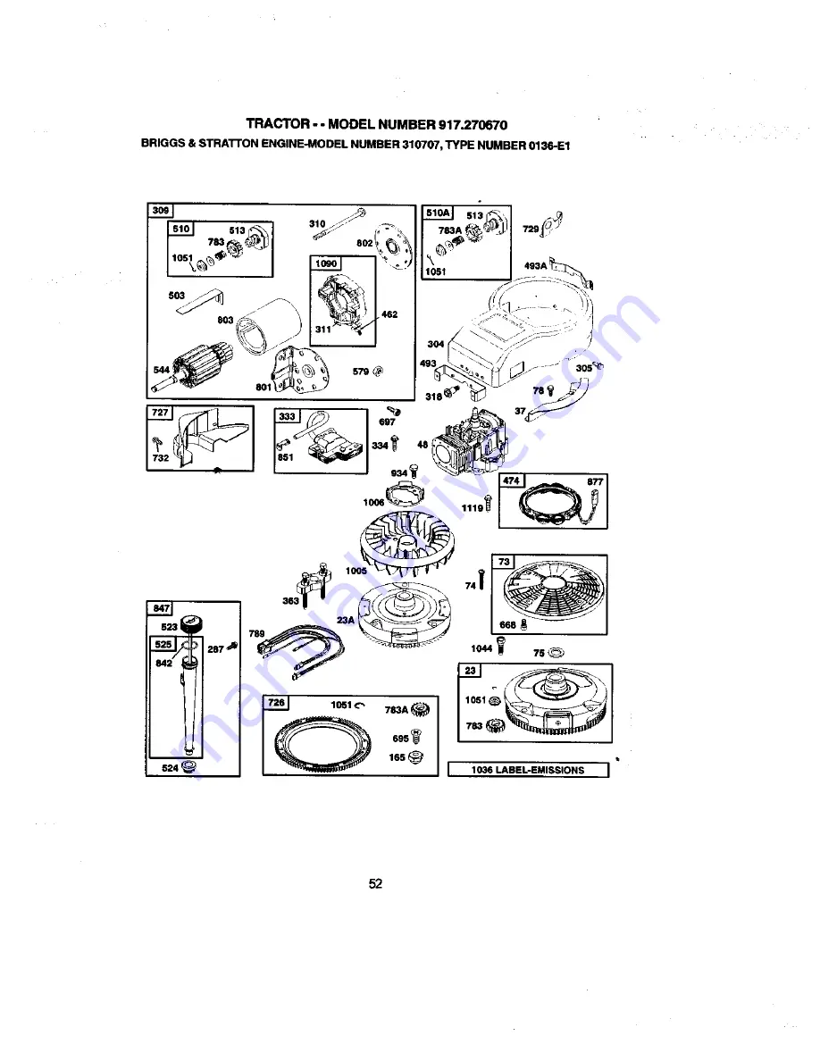 Craftsman EZ3 917.270670 Owner'S Manual Download Page 52