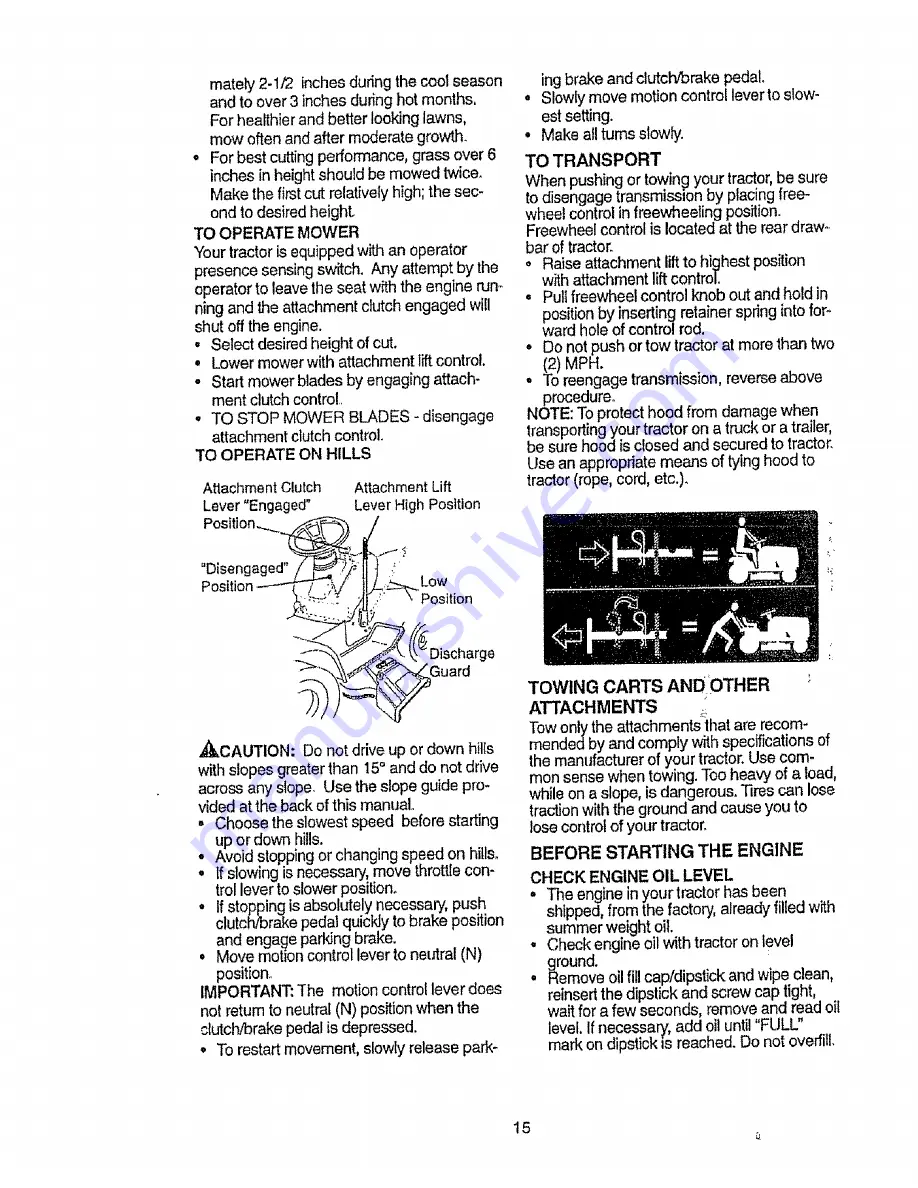 Craftsman EZ3 917.270721 Owner'S Manual Download Page 15