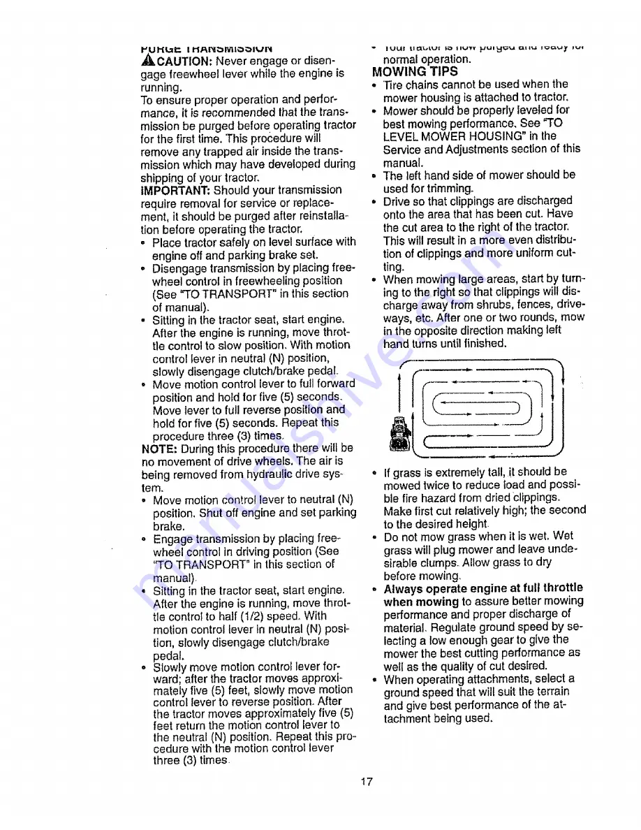 Craftsman EZ3 917.270721 Owner'S Manual Download Page 17