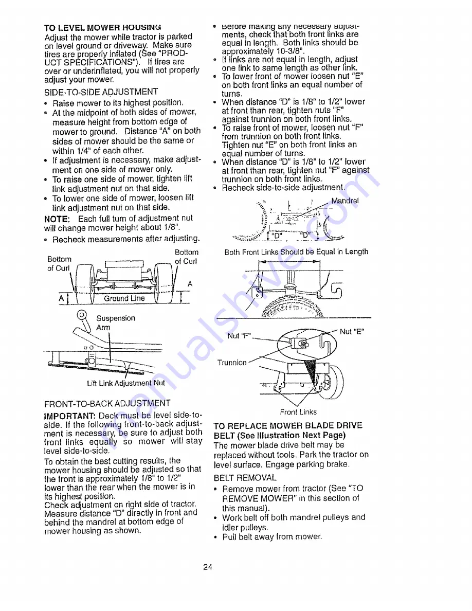 Craftsman EZ3 917.270721 Owner'S Manual Download Page 24