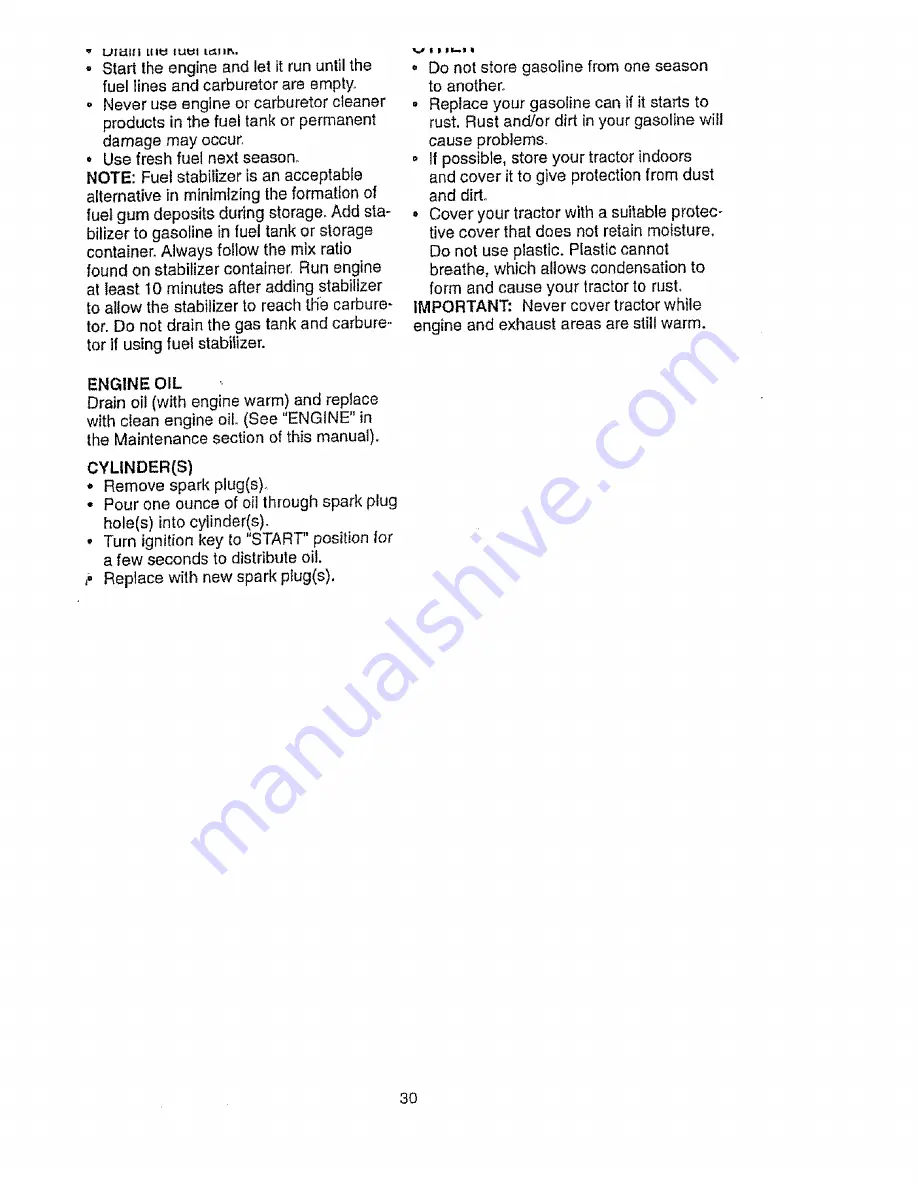 Craftsman EZ3 917.270721 Owner'S Manual Download Page 30