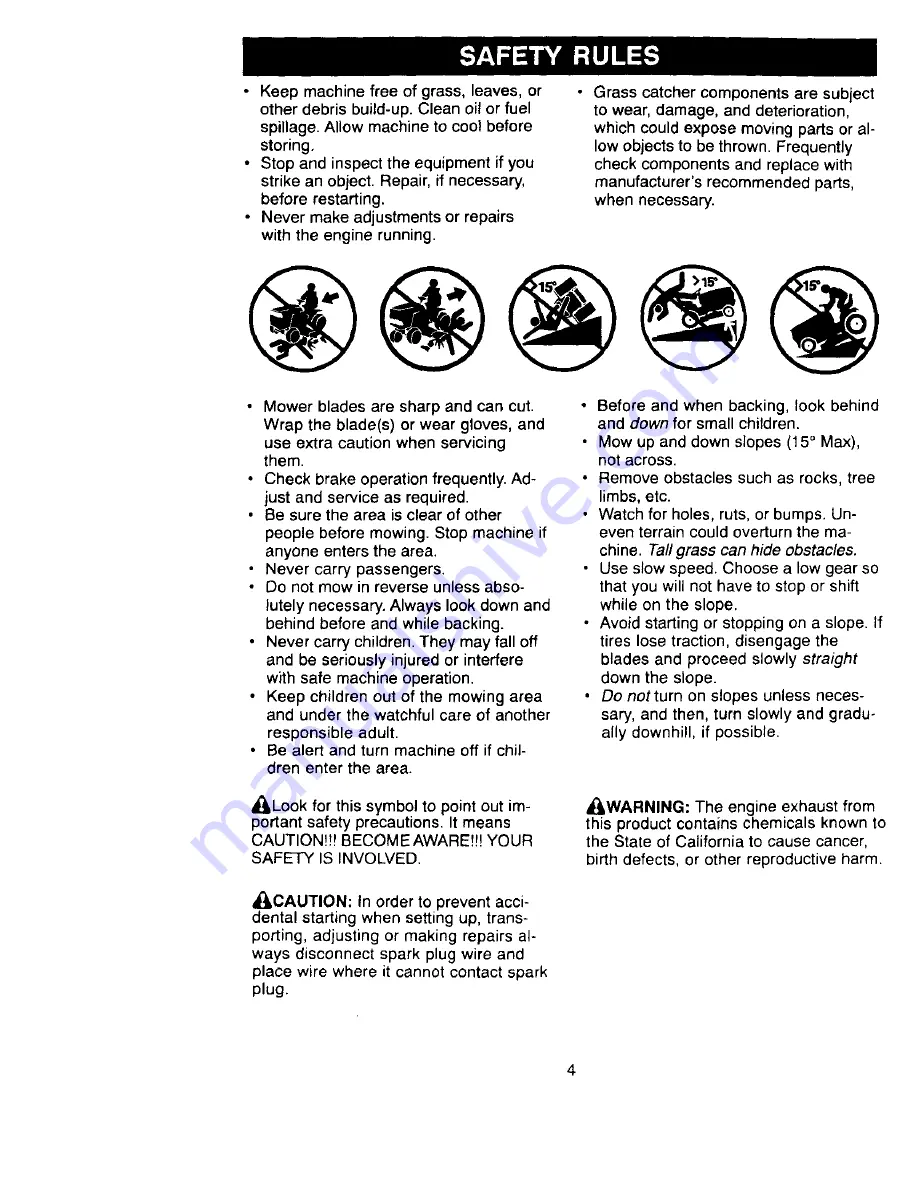 Craftsman EZ3 917.270774 Owner'S Manual Download Page 4