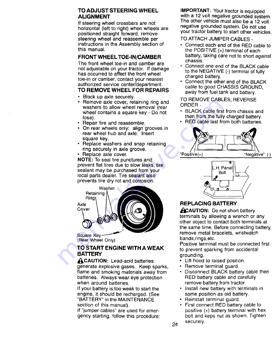 Craftsman EZ3 917.270774 Owner'S Manual Download Page 24