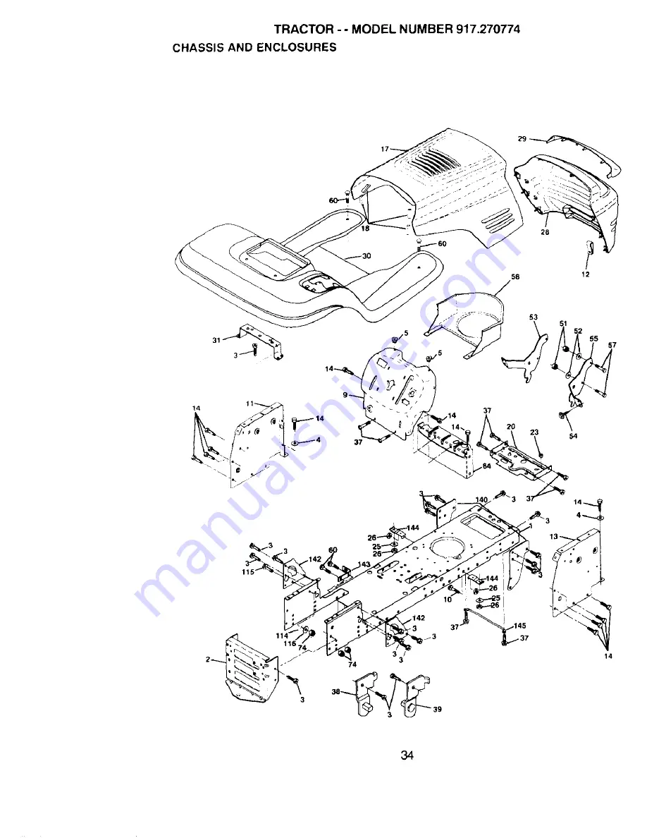 Craftsman EZ3 917.270774 Owner'S Manual Download Page 34