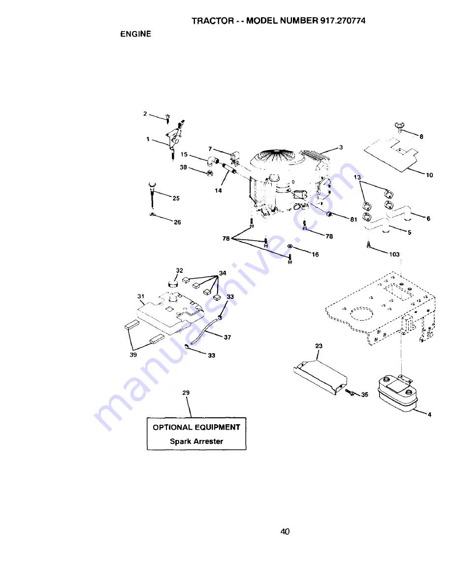 Craftsman EZ3 917.270774 Owner'S Manual Download Page 40