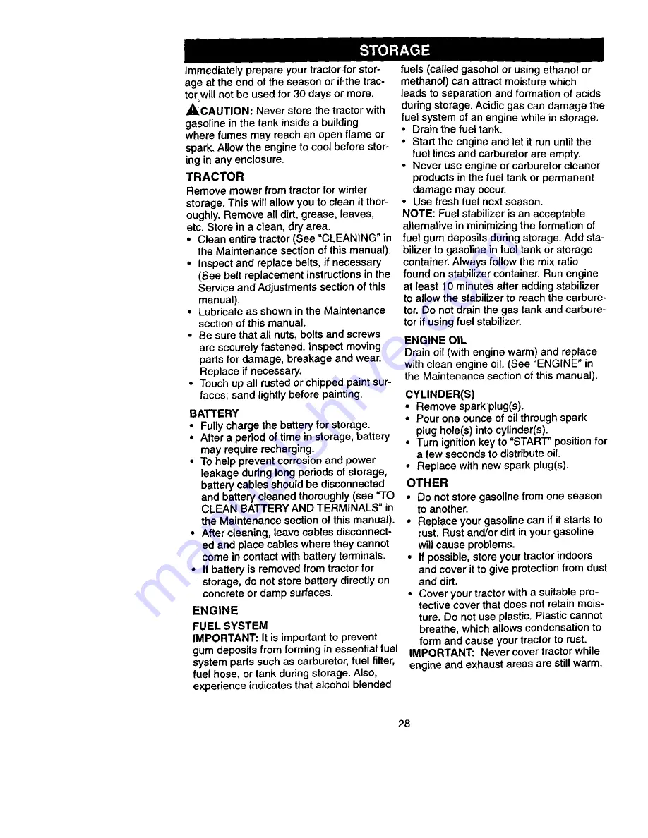 Craftsman EZ3 917.270812 Owner'S Manual Download Page 28