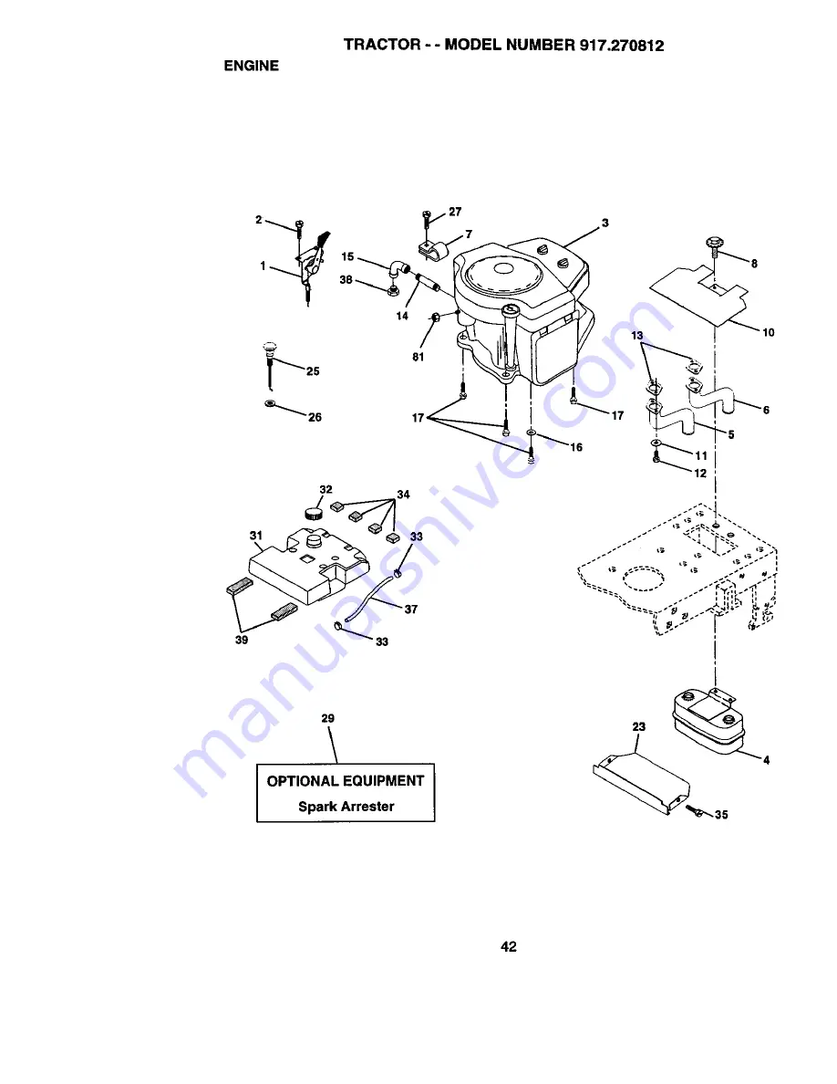 Craftsman EZ3 917.270812 Owner'S Manual Download Page 42