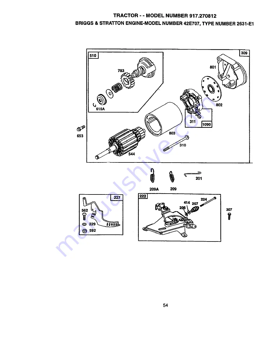 Craftsman EZ3 917.270812 Owner'S Manual Download Page 54