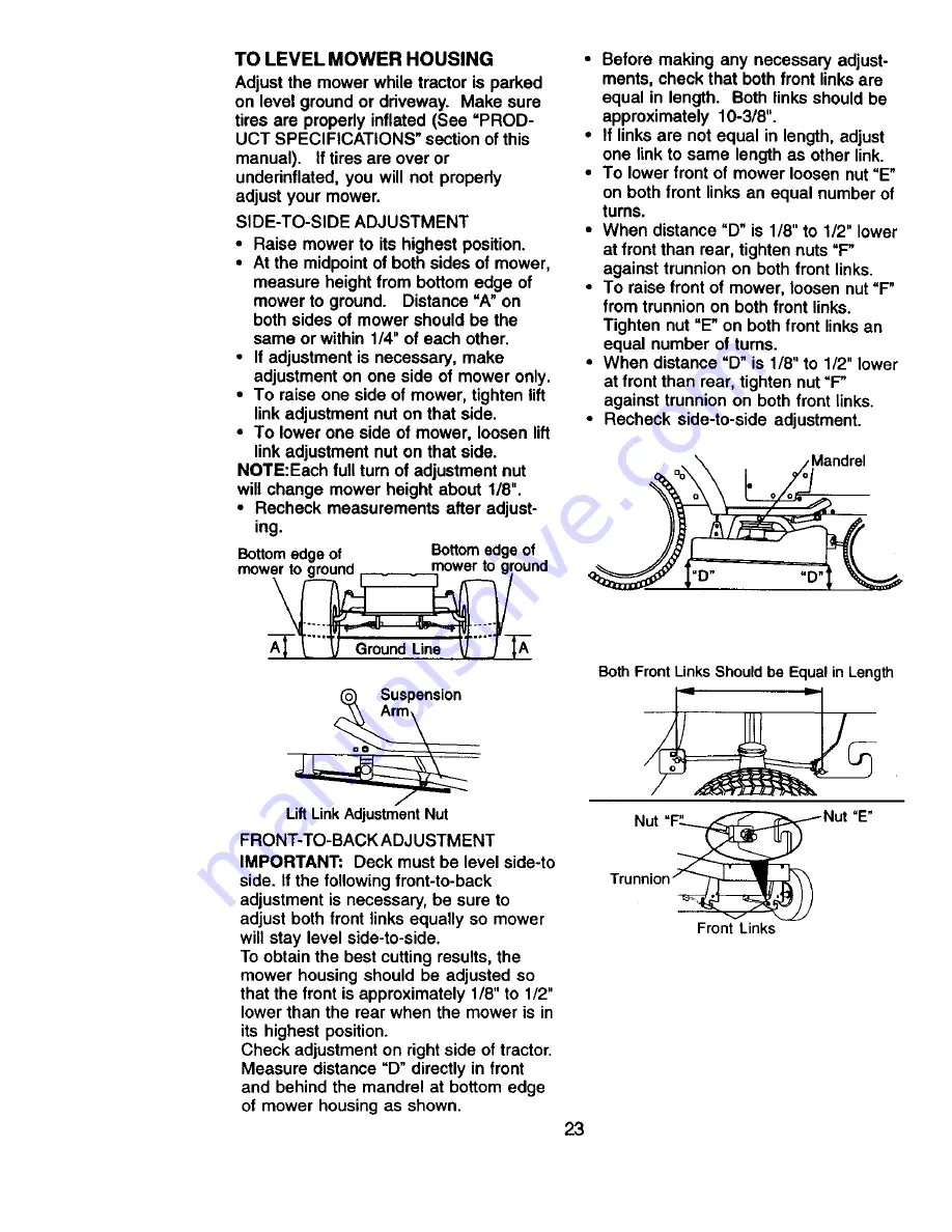 Craftsman EZ3 917.270921 Owner'S Manual Download Page 23