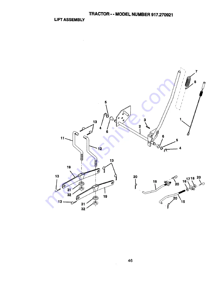 Craftsman EZ3 917.270921 Owner'S Manual Download Page 46