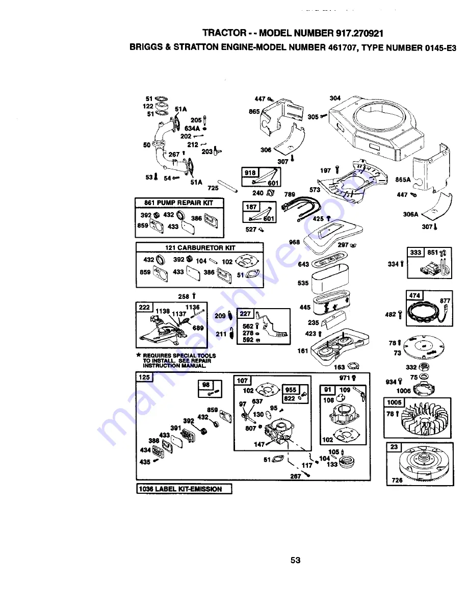 Craftsman EZ3 917.270921 Owner'S Manual Download Page 53