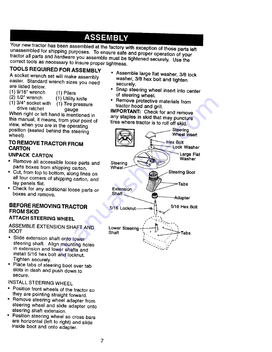 Craftsman EZ3 917.270962 Owner'S Manual Download Page 7