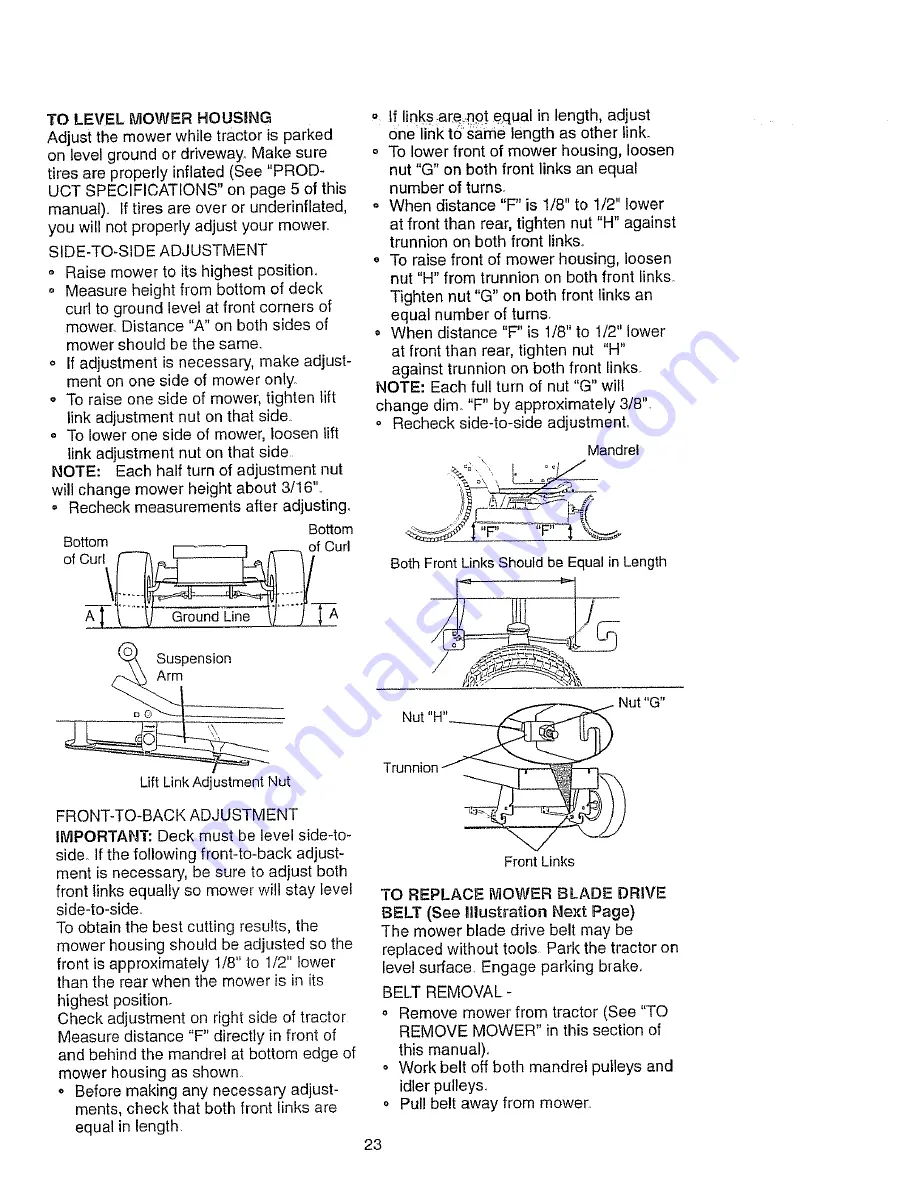 Craftsman EZ3 917.271021 Owner'S Manual Download Page 23