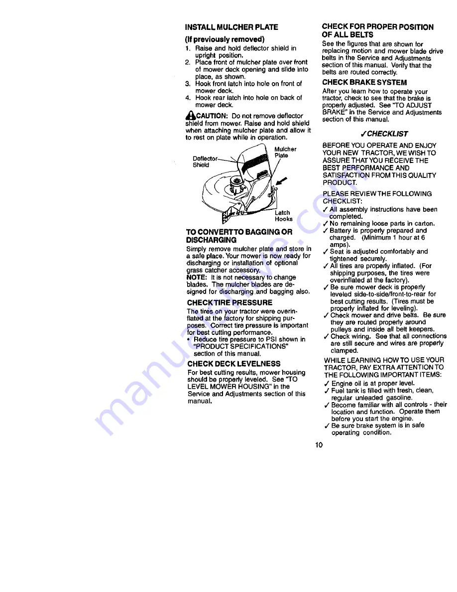 Craftsman EZ3 917.271053 Owner'S Manual Download Page 10