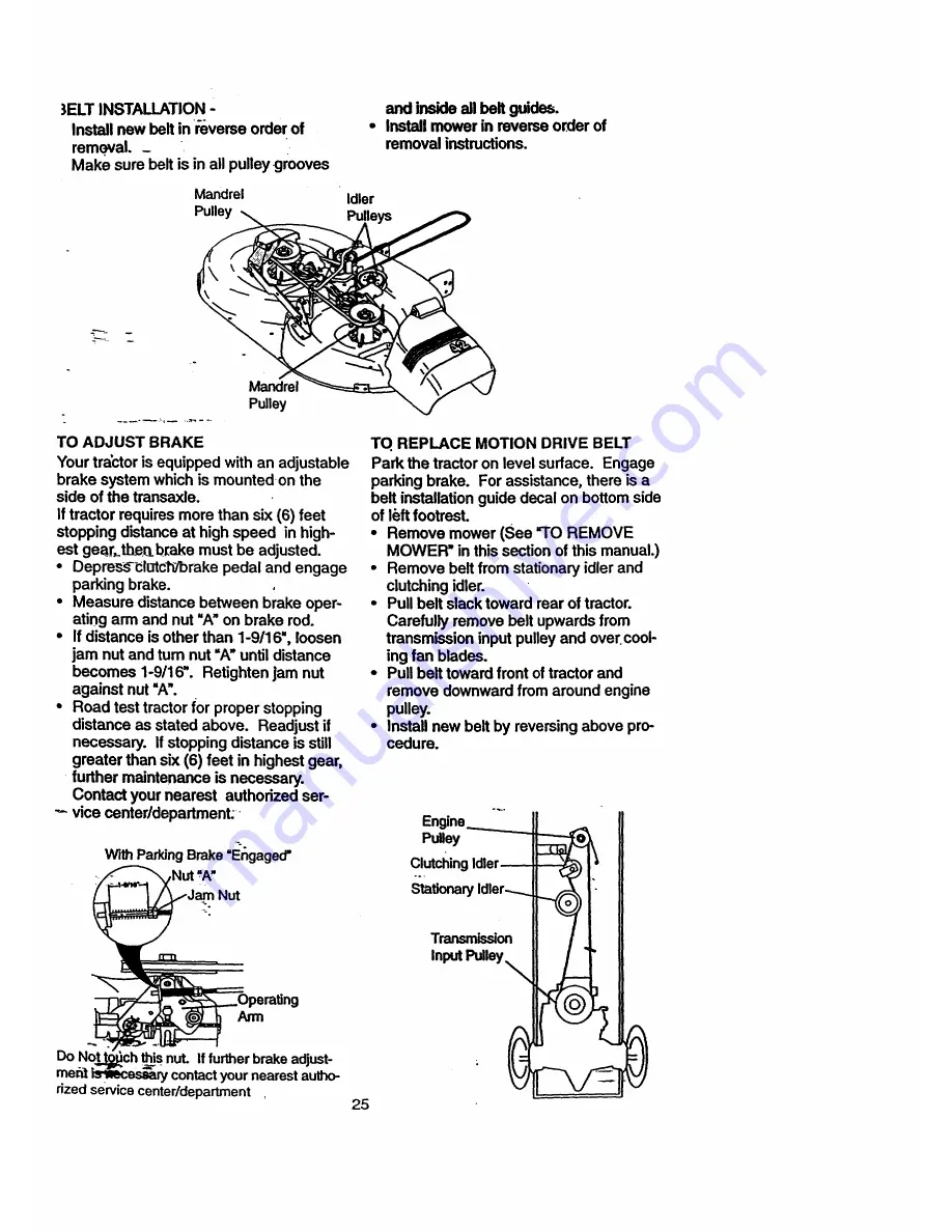 Craftsman EZ3 917.271121 Owner'S Manual Download Page 25