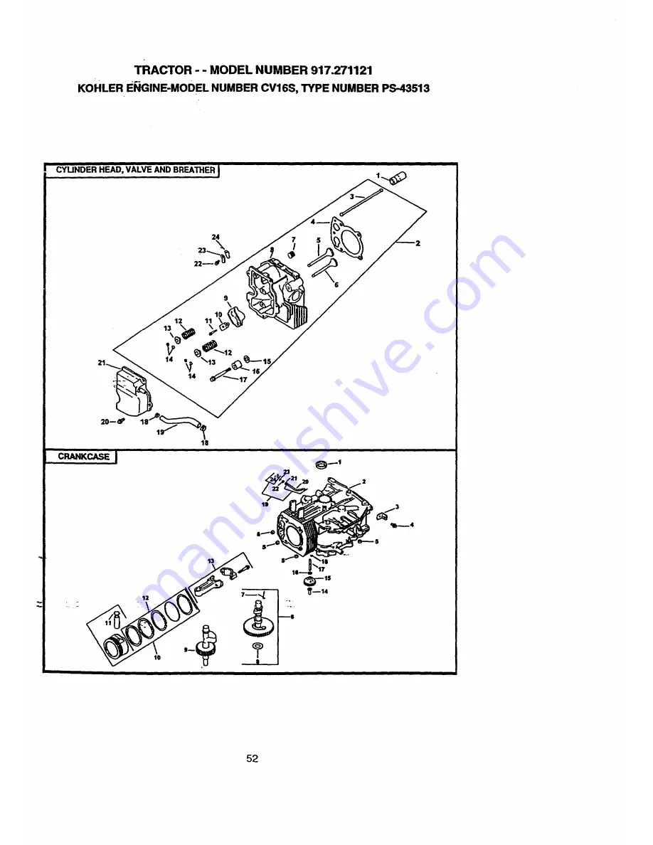 Craftsman EZ3 917.271121 Owner'S Manual Download Page 52