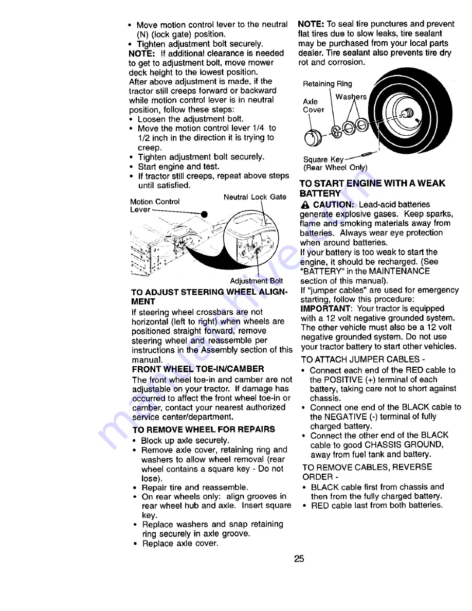 Craftsman EZ3 917.271140 Owner'S Manual Download Page 25