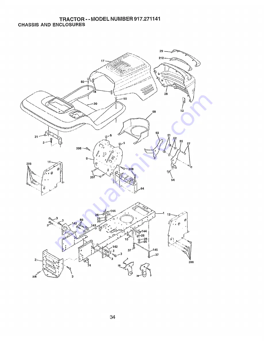 Craftsman EZ3 917.271141 Owner'S Manual Download Page 34