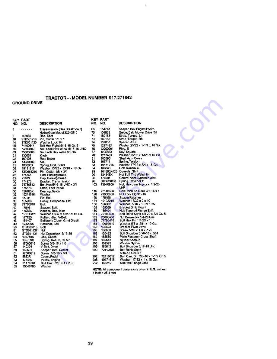 Craftsman EZ3 917.271642 Owner'S Manual Download Page 39