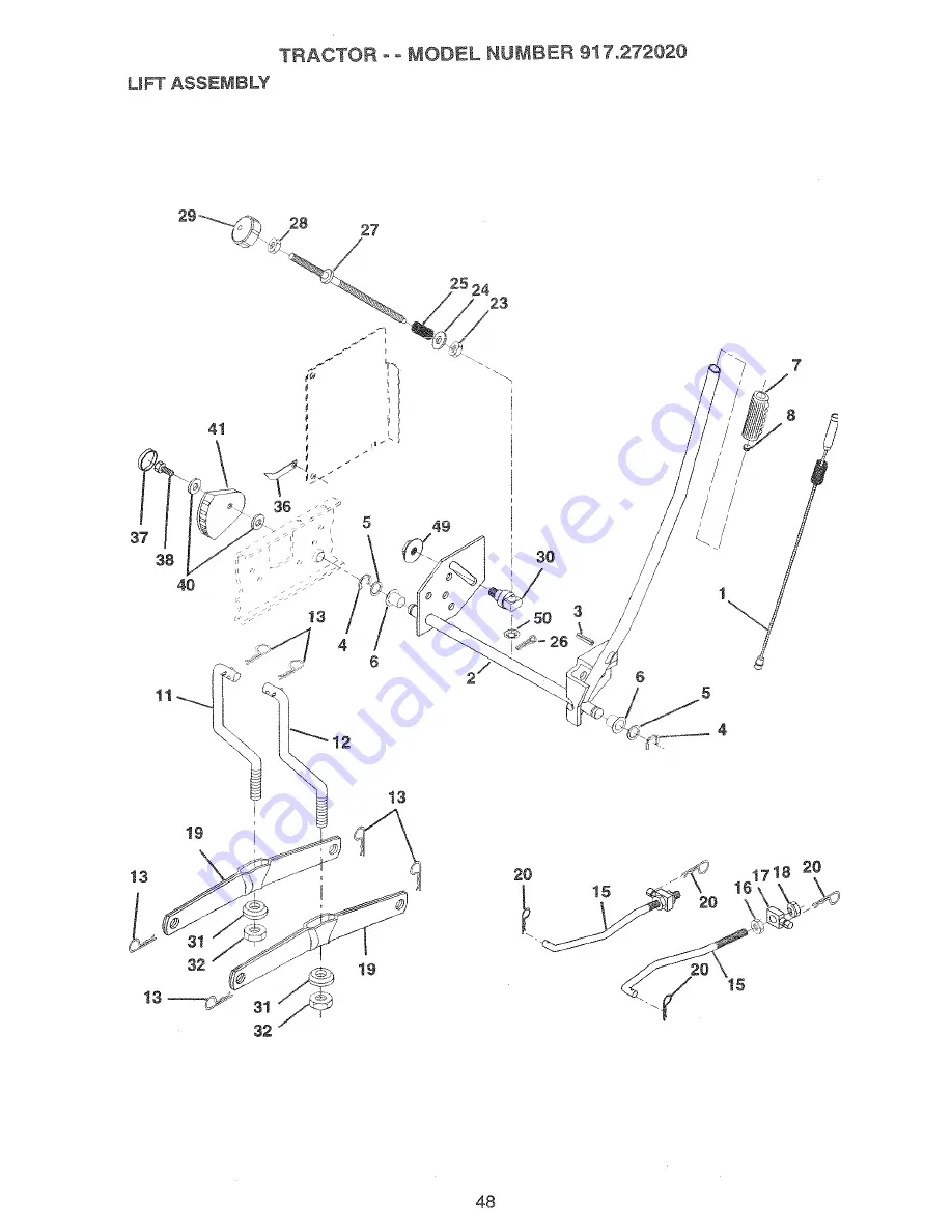 Craftsman EZ3 917.272020 Owner'S Manual Download Page 48