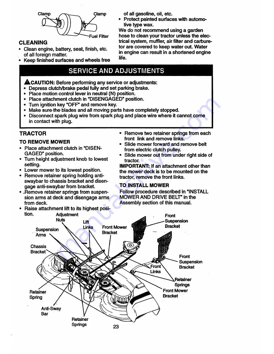 Craftsman EZ3 917.272021 Owner'S Manual Download Page 22