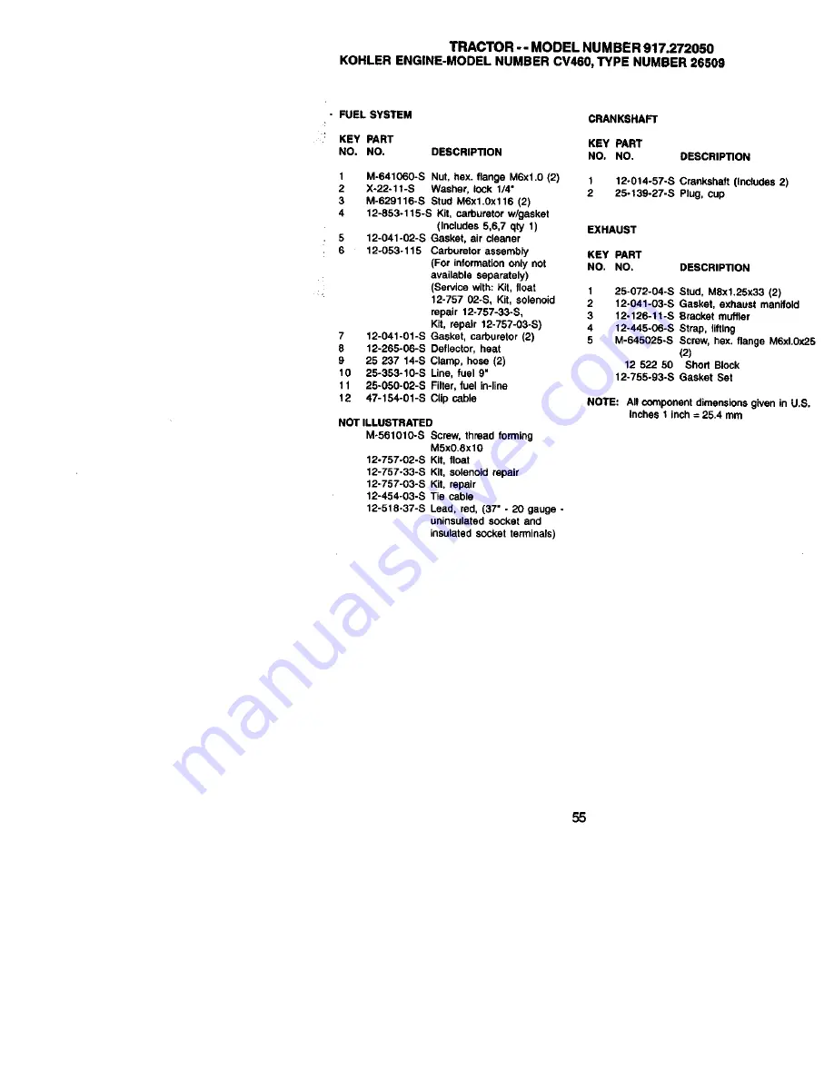 Craftsman EZ3 917.272050 Owner'S Manual Download Page 55