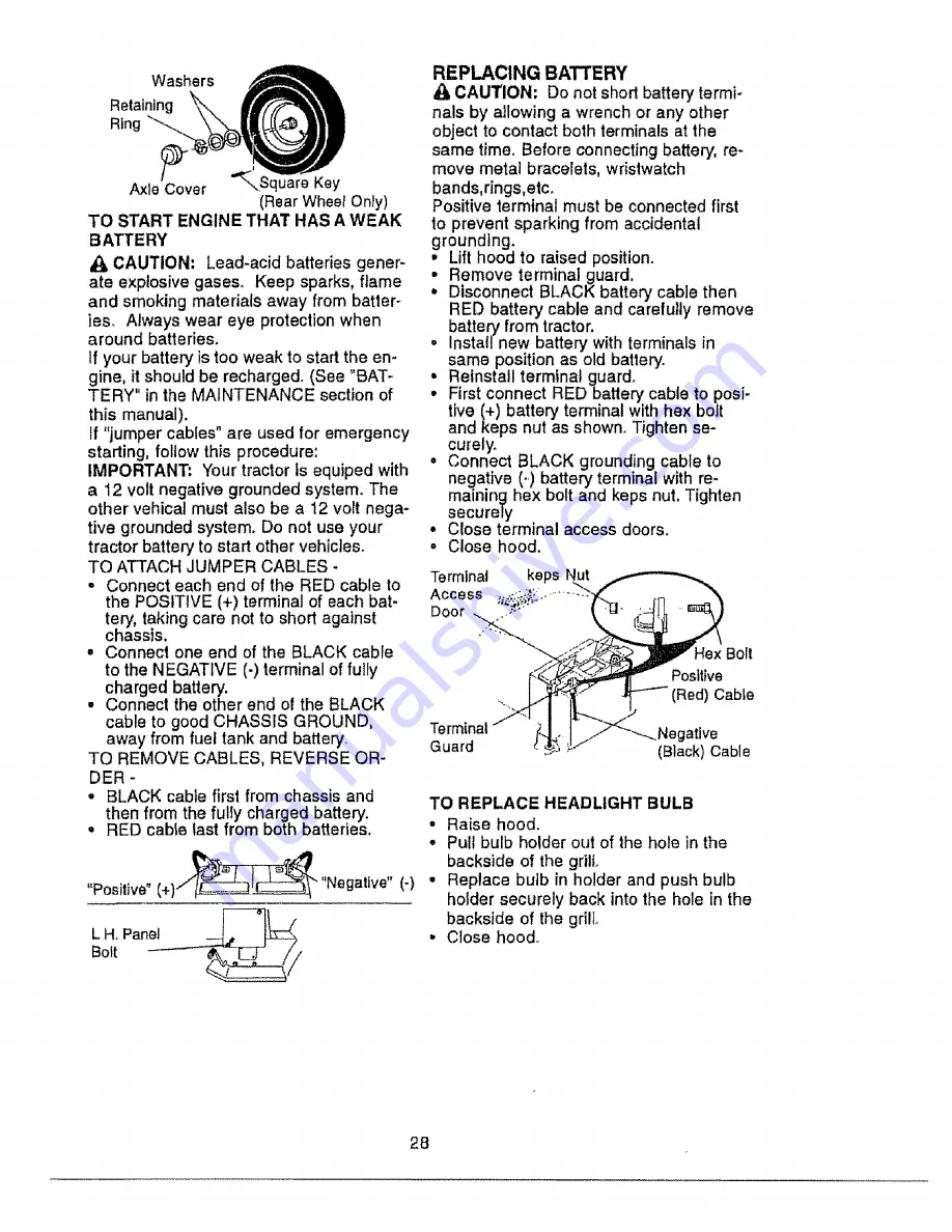 Craftsman EZ3 917.272201 Owner'S Manual Download Page 28