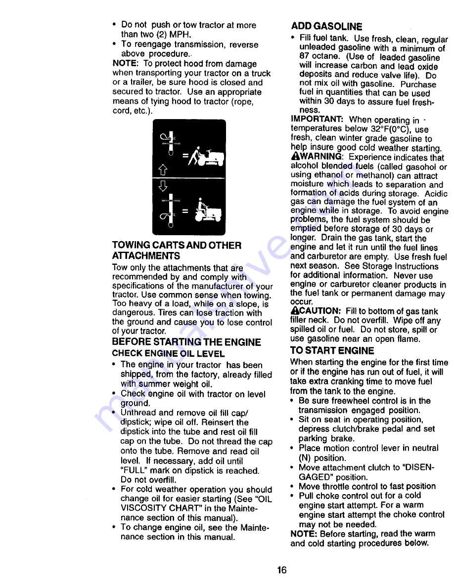 Craftsman EZ3 917.272961 Owner'S Manual Download Page 16