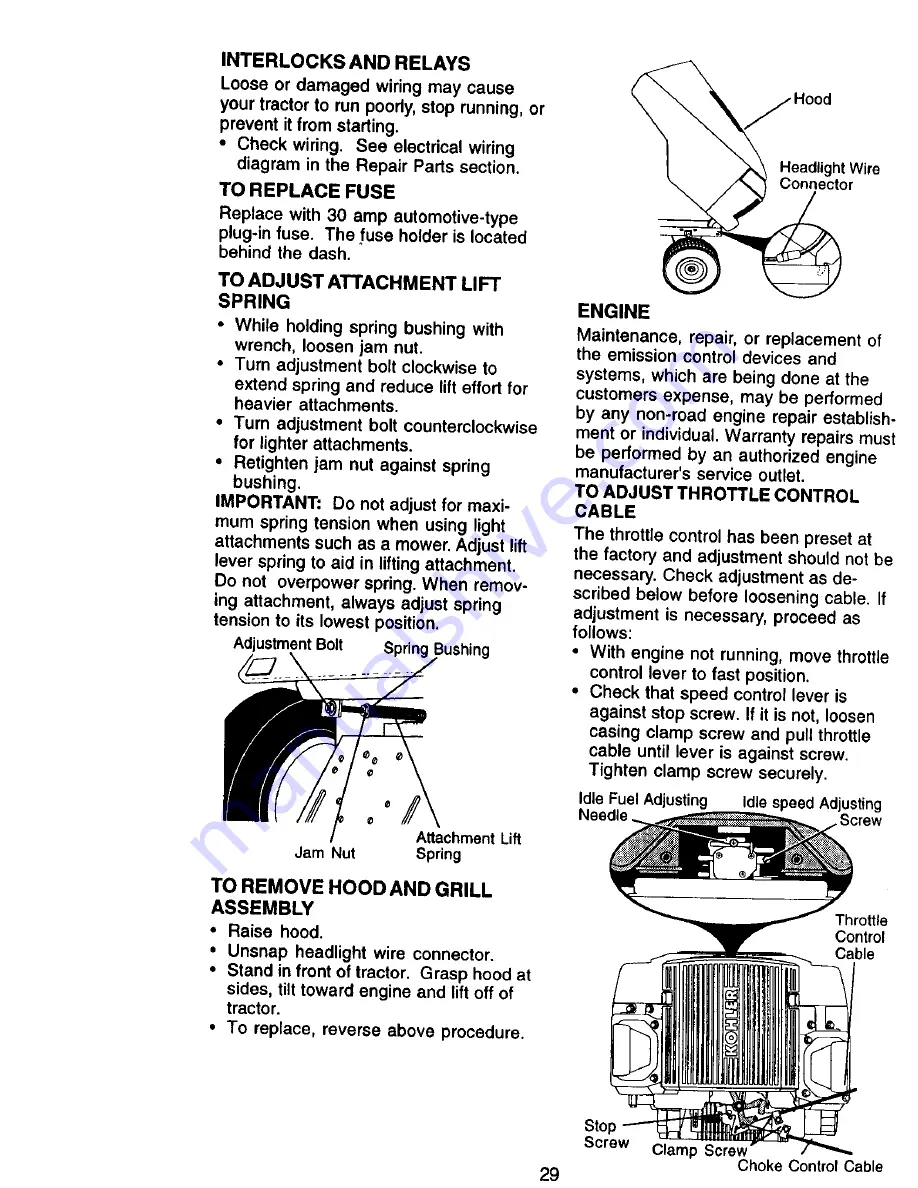 Craftsman EZ3 917.272961 Owner'S Manual Download Page 29