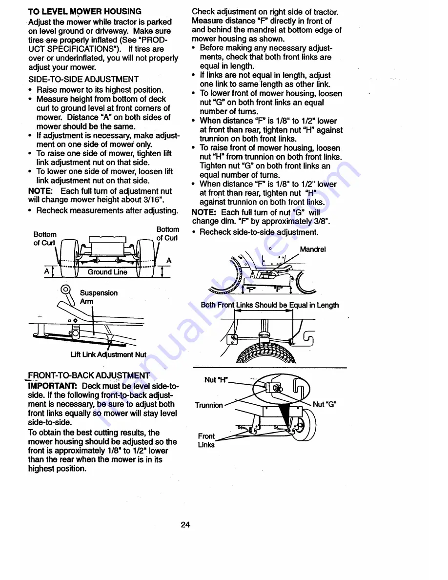 Craftsman EZ3 917.273011 Owner'S Manual Download Page 24