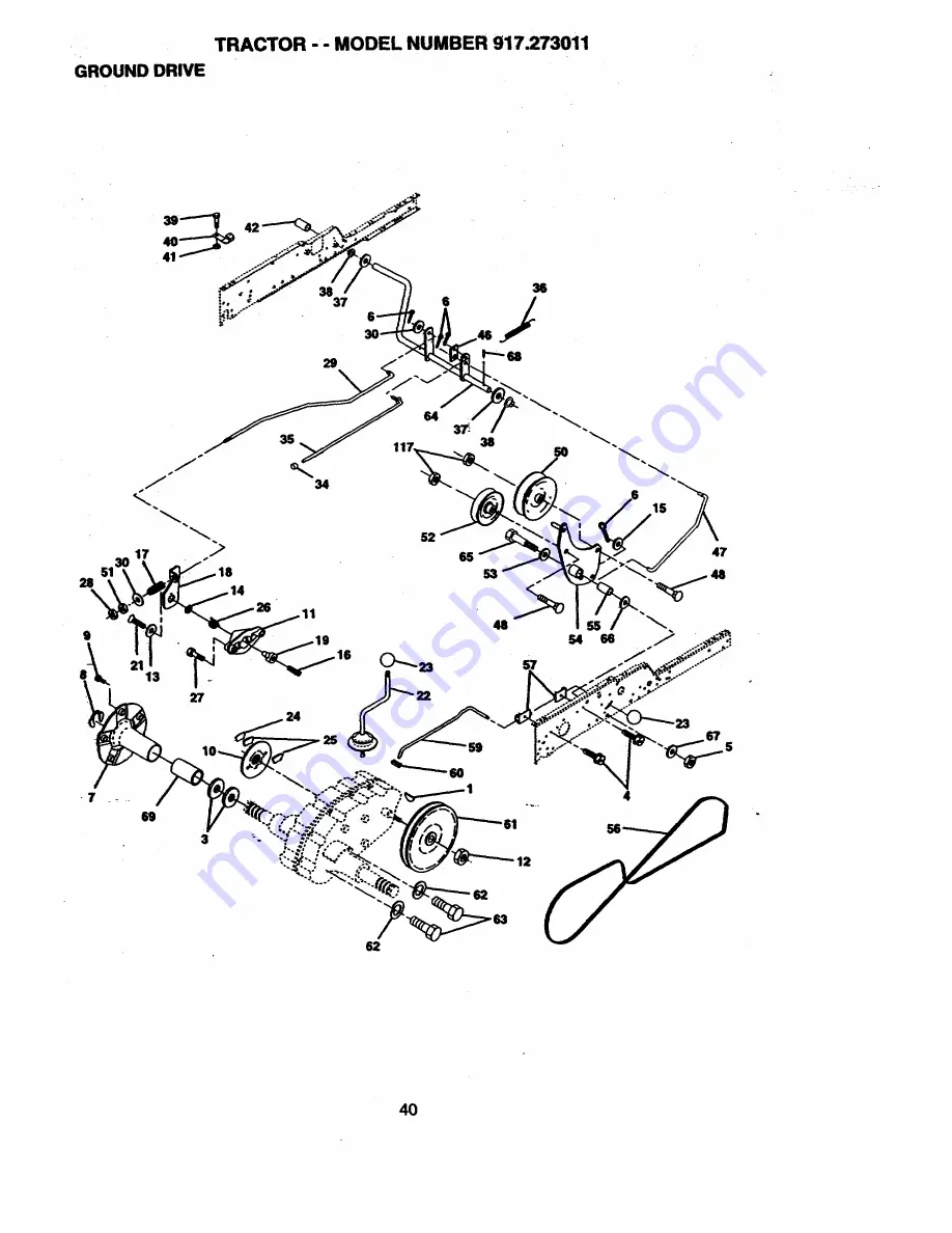 Craftsman EZ3 917.273011 Owner'S Manual Download Page 40