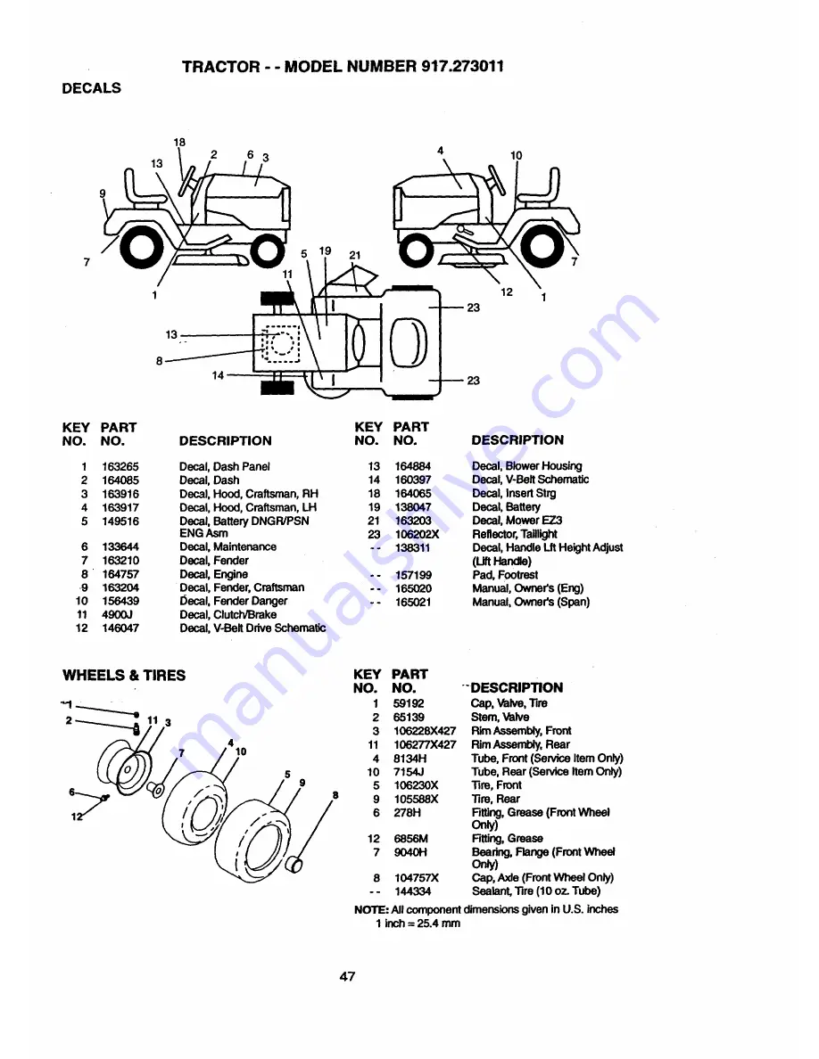 Craftsman EZ3 917.273011 Скачать руководство пользователя страница 47