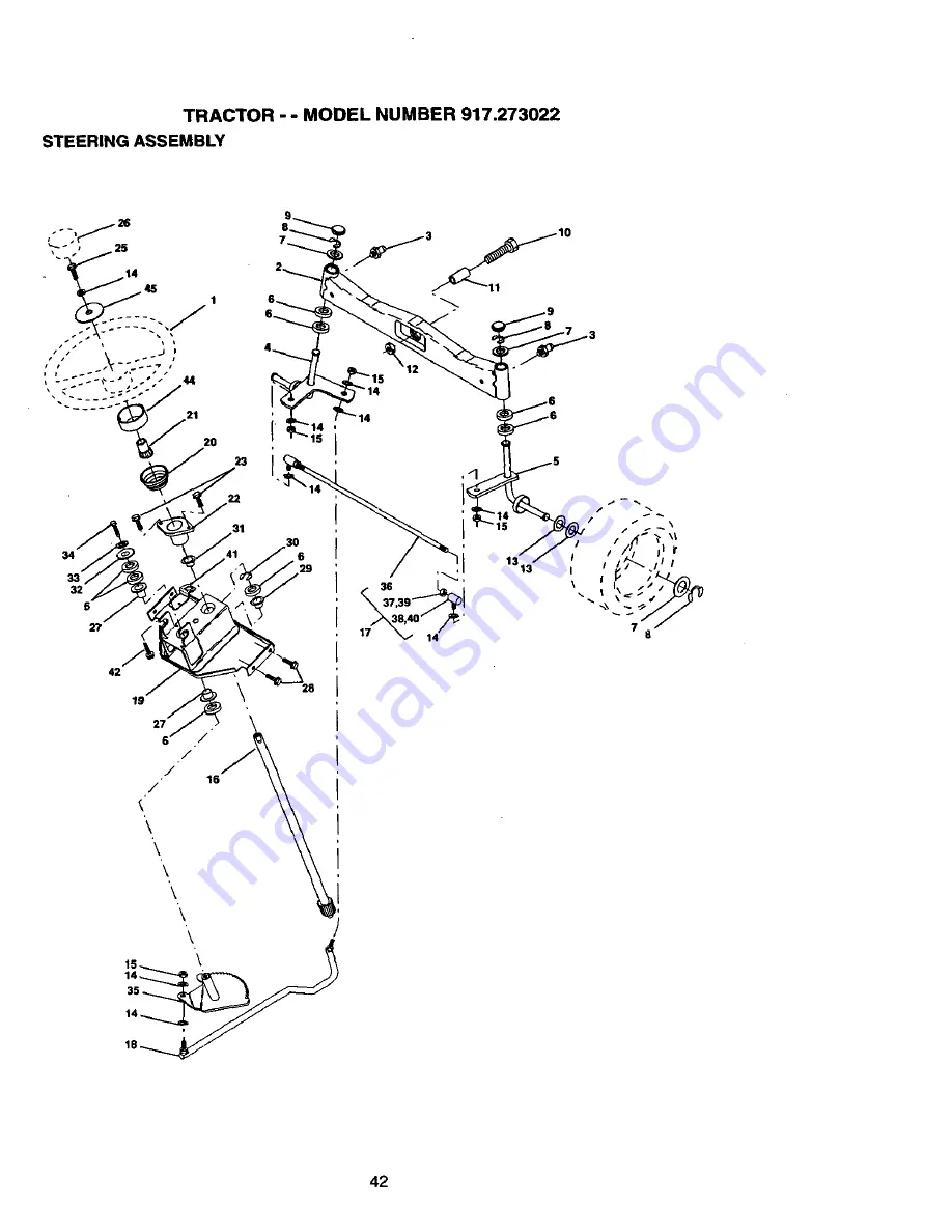 Craftsman EZ3 917.273022 Owner'S Manual Download Page 42