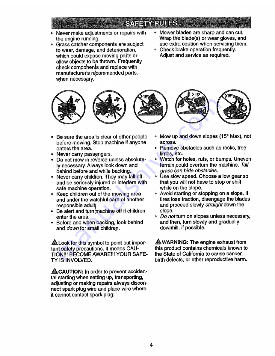 Craftsman EZ3 917.273030 Owner'S Manual Download Page 4