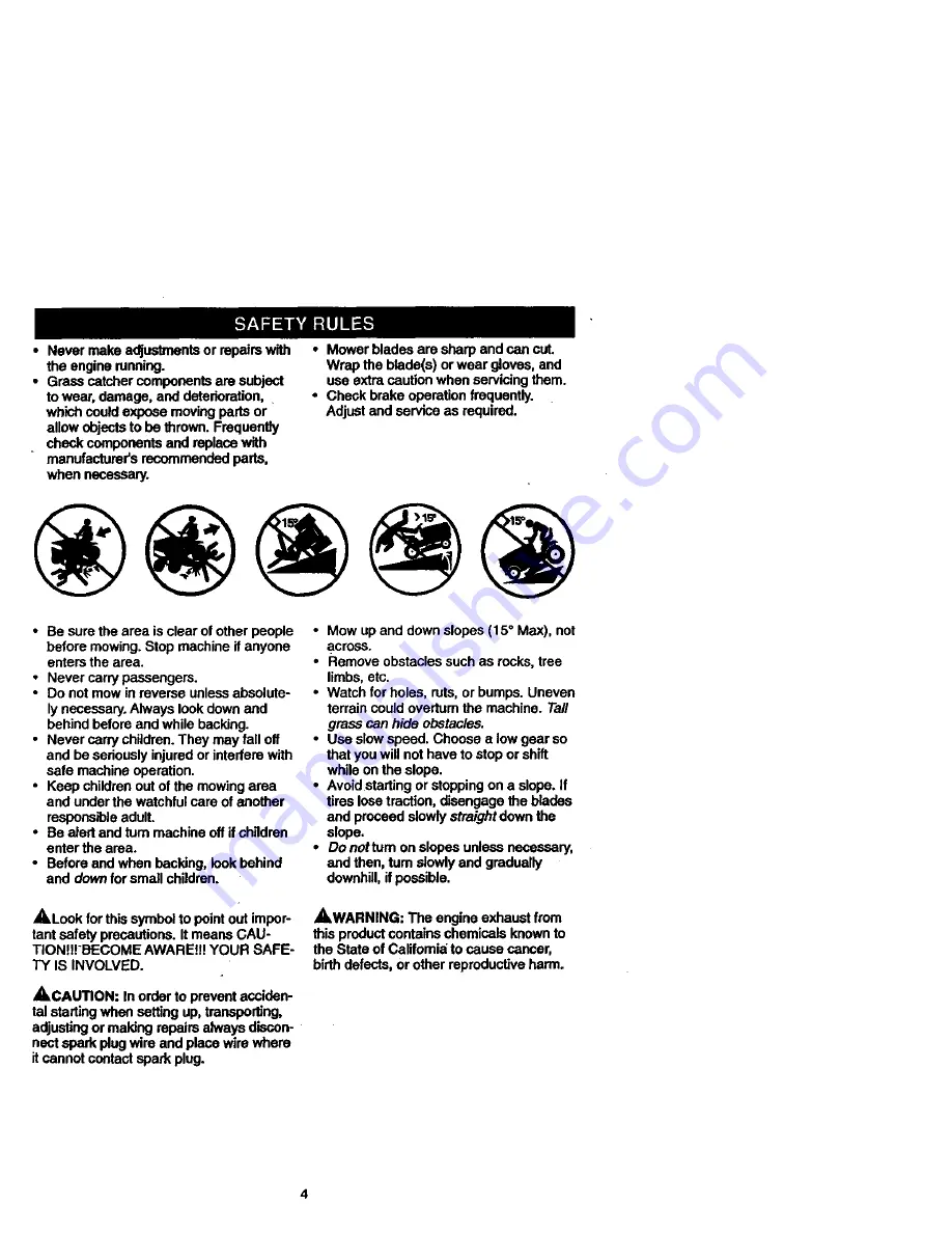 Craftsman EZ3 917.273031 Owner'S Manual Download Page 4