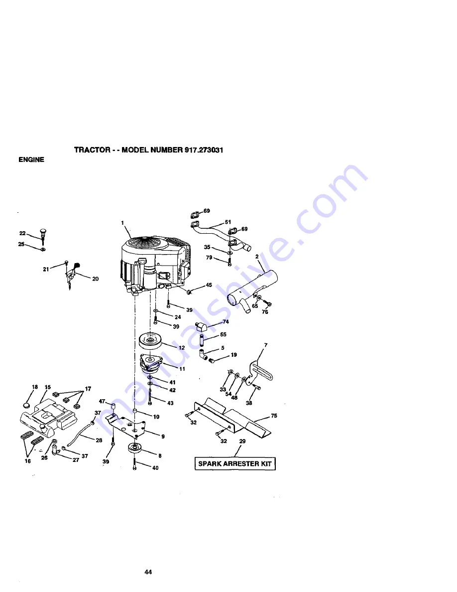 Craftsman EZ3 917.273031 Owner'S Manual Download Page 44