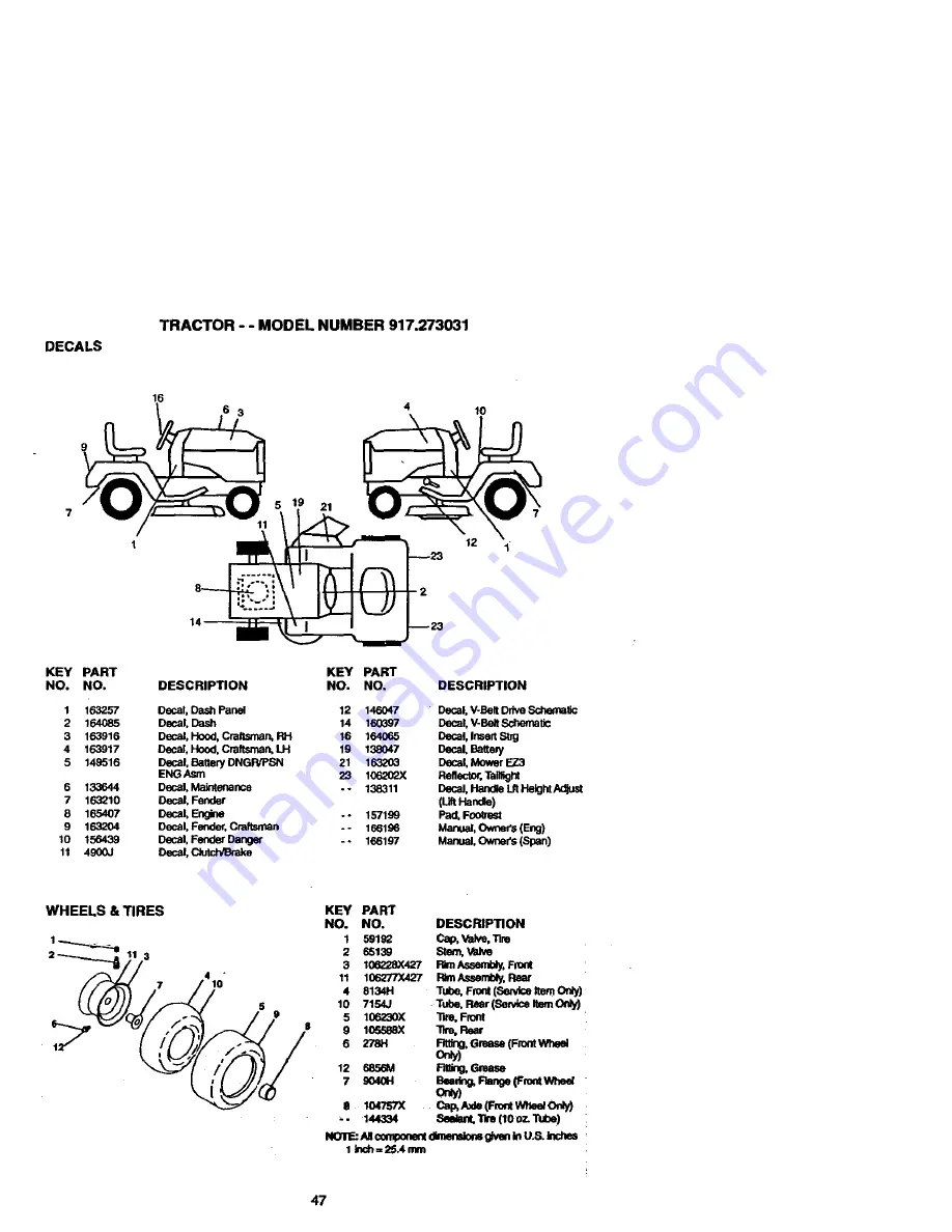 Craftsman EZ3 917.273031 Owner'S Manual Download Page 47