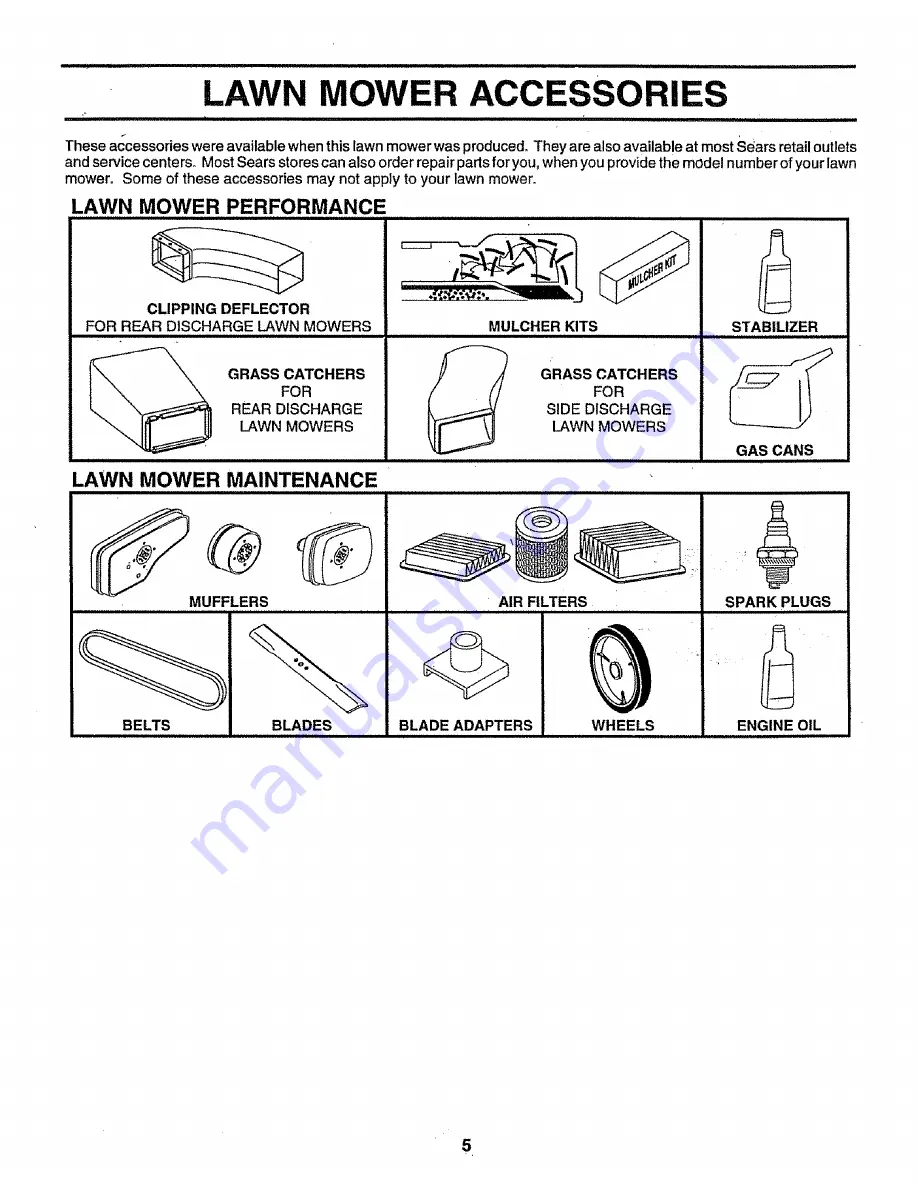 Craftsman EZ3 917.376360 Скачать руководство пользователя страница 5