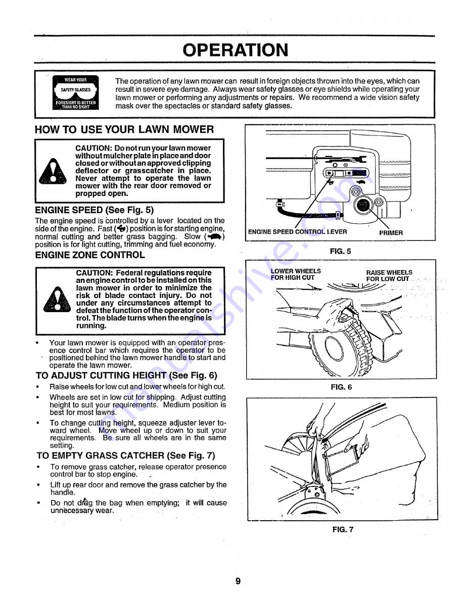 Craftsman EZ3 917.376360 Owner'S Manual Download Page 9