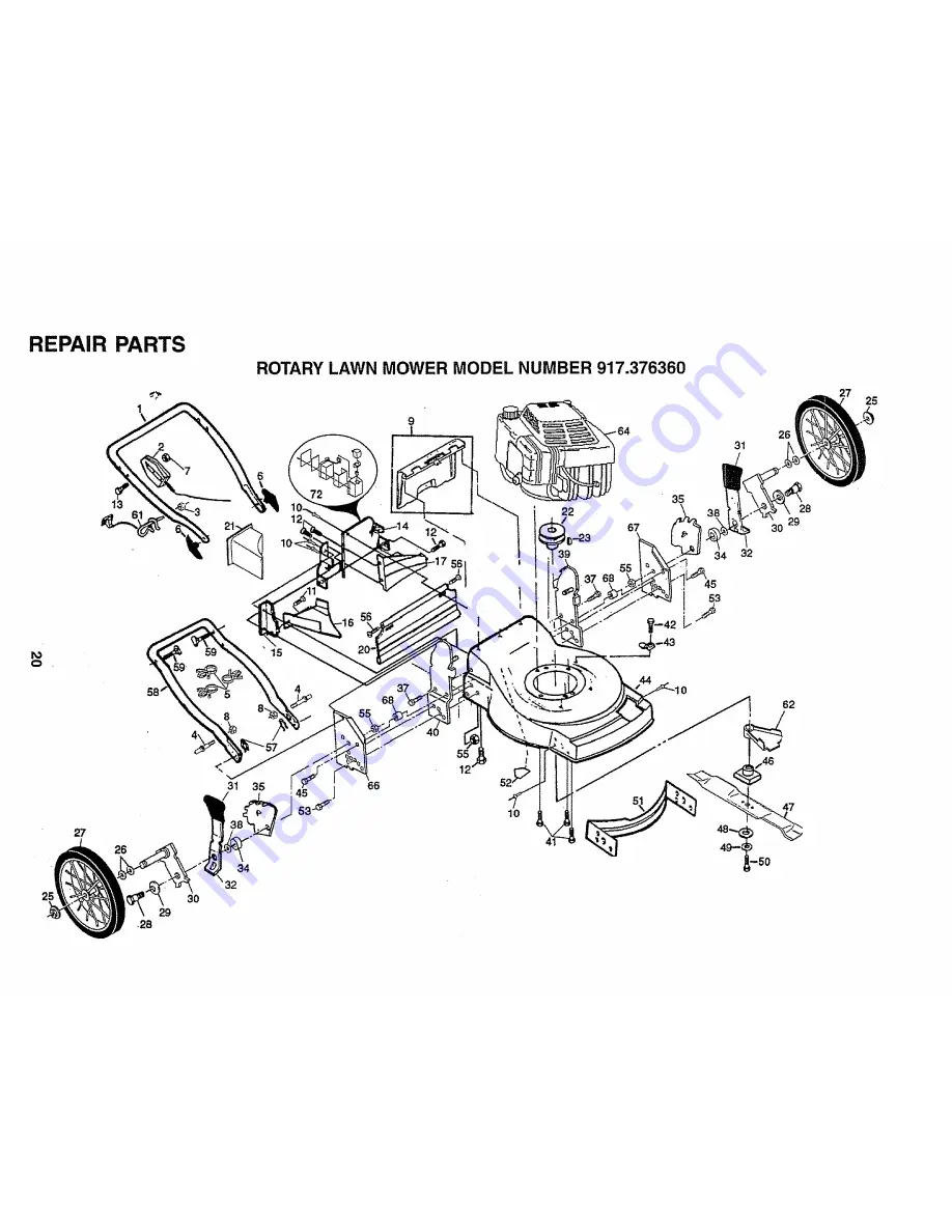 Craftsman EZ3 917.376360 Скачать руководство пользователя страница 20