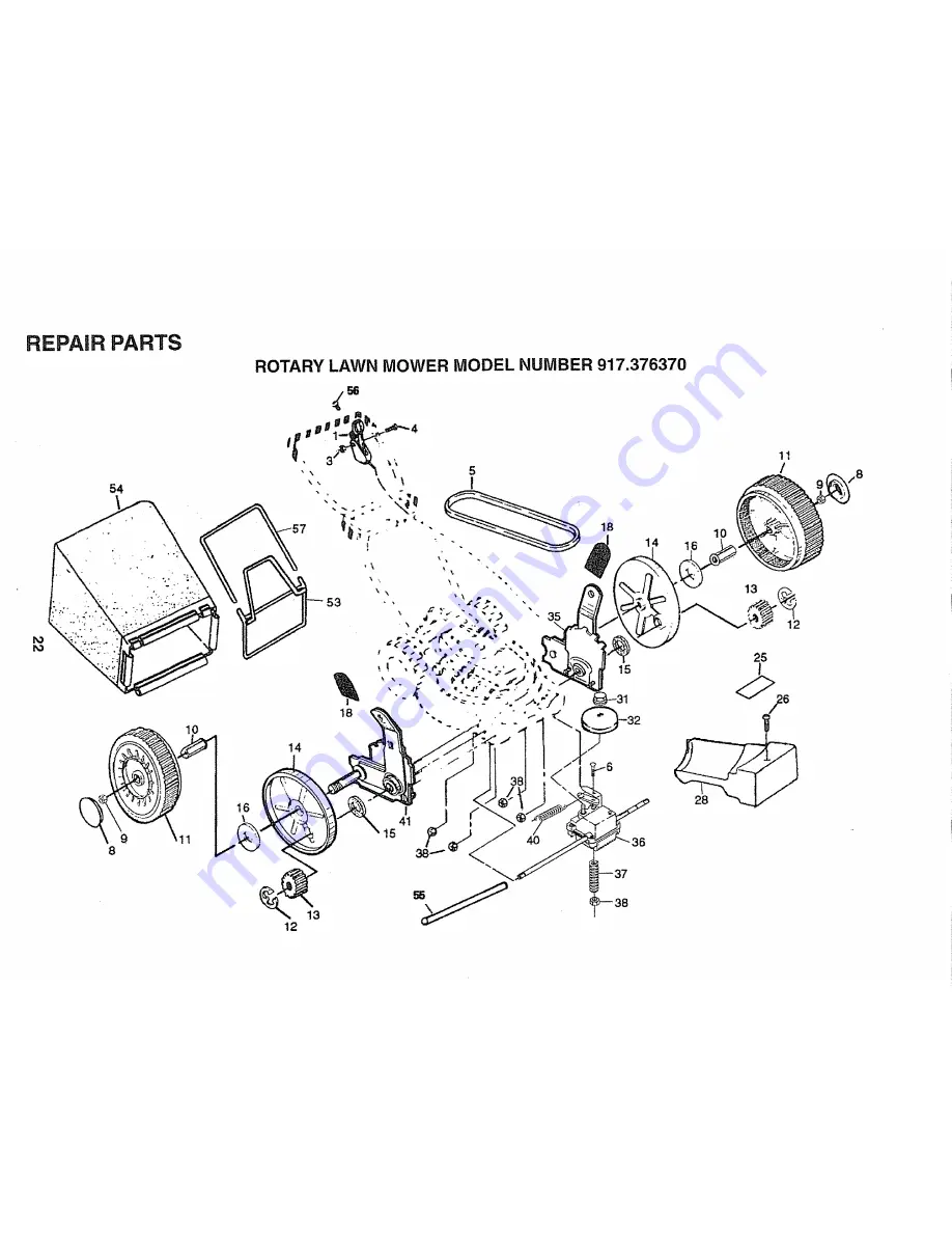 Craftsman EZ3 917.376370 Owner'S Manual Download Page 22